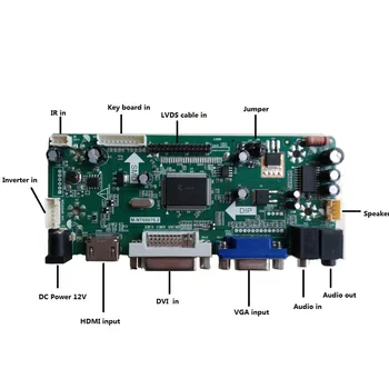 DVI VGA LED LCD Radič doske Auta diy pre 12.1
