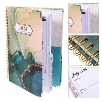 Plánovač Notebook Daily Note Book Akademického Plánovač Písanie Notebook poznámkový blok pre Plánovanie anglický Špirála poznámkový blok Plánovanie poznámkový blok