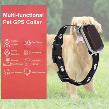 Mini Pet Real-time Sledovanie Golier IP67 Vodotesný GPS a-gps LBS Wifi Tracker pre Sledovanie Locator Pes, Mačka Nájsť Prístroj