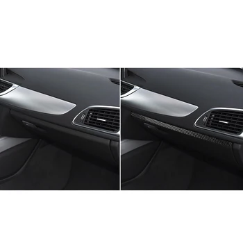 Pre Audi A6 S6 C7 A7 S7 2012-2018 Reálne Uhlíkových Vlákien Interiér Upravený Príslušenstvo Co-pilot Prístrojový Panel Dekoratívne Dekor