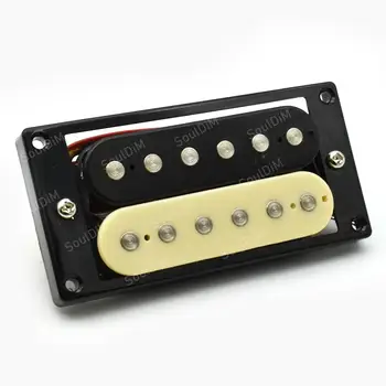 1Set Gitara Snímač Humbucker Dvojité Cievky Elektrické Gitary, Snímače 50/52mm s inštaláciou Rám Gitarové Príslušenstvo