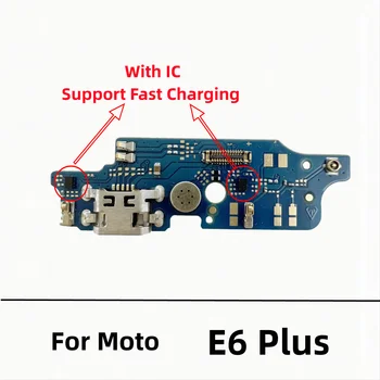20 Ks/Veľa USB Nabíjací Dock Konektor Rada Nabíjací Port Flex Kábel Pre Motorola Moto G6 G7 G8 G9 Hrať Power Lite E7 Plus