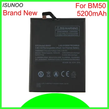 ISUNOO BM50 Batérie Pre Xiao Mi Max 2 Bateria Akumulátorové Batérie 5200mAh