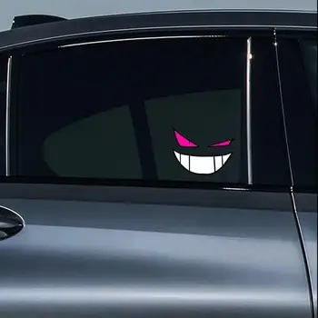 Úsmev Démon Auto Nálepky Dekoratívne Reflexná s Úsmevom Demon Zuby Okno Držať Auto Exteriérová Výzdoba Pre RV Mini Van Sedan SUV