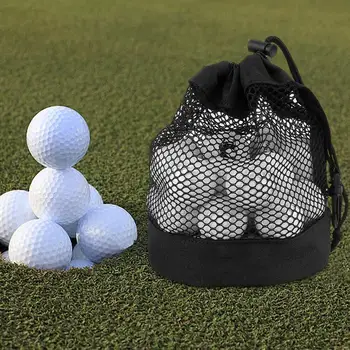 Golf Ball Bag Golf Tees Vaku Oka Nylon Golf Loptu Držiteľ Golf Tees Taška Veľké Kapacity, Skladovacie Puzdro Taška S Naťahovacou Šnúrou A Klip