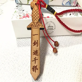 Peach Drevo Drevo Katana Sword Pre Domáce Dekorácie Čínsky Fengshui Náboženstvo Broskyňa Dreva Exorcise Meč Shamanism