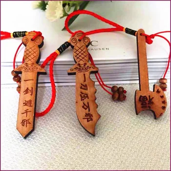 Peach Drevo Drevo Katana Sword Pre Domáce Dekorácie Čínsky Fengshui Náboženstvo Broskyňa Dreva Exorcise Meč Shamanism