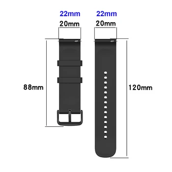 20 mm 22 mm Silikónové Hodinky Pásmo pre Huami Amazfit GTR 3 GTS3 Watchband Popruh GTR 2E GTS 2Mini 42mm 47mm Zápästie Zelená
